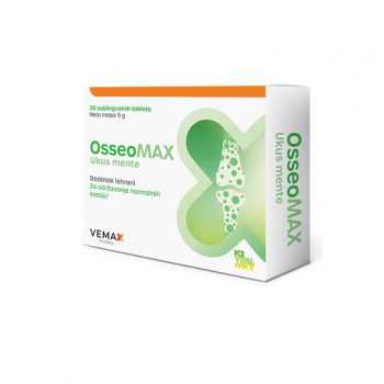 OSSEOMAX sa ukusom mente tablete, 30kom