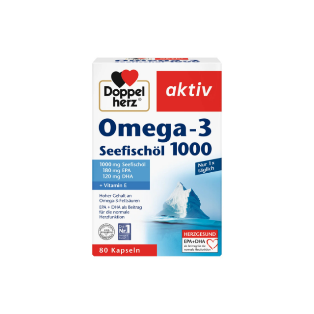 DOPPELHERZ AKTIV OMEGA 3 1000mg tablete, 80kom