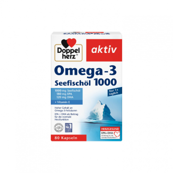 DOPPELHERZ AKTIV OMEGA 3 1000mg tablete, 80kom DOPPELHERZ AKTIV OMEGA 3 1000mg tablete, 80kom