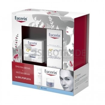 EUCERIN BOX (Q10 ACTIVE dnevna krema za normalnu i mešovitu kožu, 50ml + Q10 ACTIVE noćna krema, 50ml) EUCERIN BOX (Q10 ACTIVE dnevna krema za normalnu i mešovitu kožu, 50ml + Q10 ACTIVE noćna krema, 50ml)