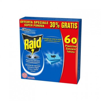 RAID tablete protiv komaraca, 60kom RAID tablete protiv komaraca, 60kom