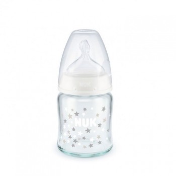 NUK staklena flašica 0-6m, 150ml
