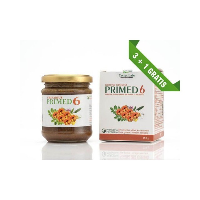 PRIMED 6 preparat protiv urinarnih tegoba, 250g PAKET 3+1 GRATIS PRIMED 6 preparat protiv urinarnih tegoba, 250g PAKET 3+1 GRATIS