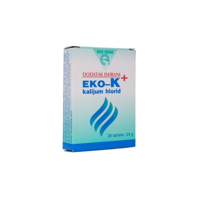EKO-K+ kalijum hlorid tablete, 24kom EKO-K+ kalijum hlorid tablete, 24kom