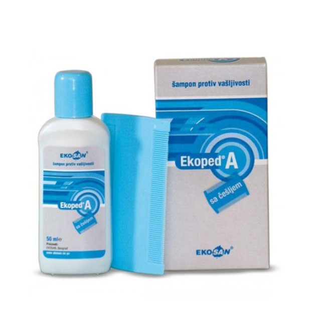 EKOPED-A šampon + češalj, 50ml