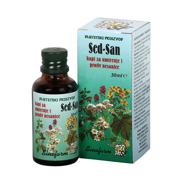SED SAN kapi za umirenje i protiv nesanice, 30ml