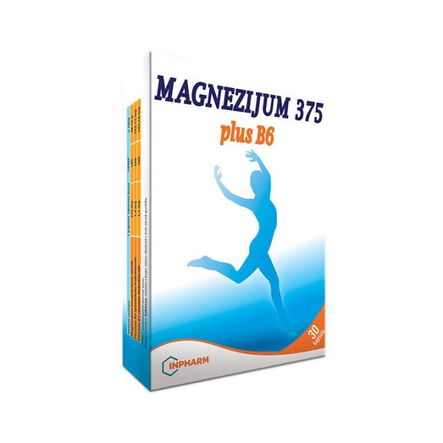 MAGNEZIJUM 375 + B6 kapsule, 30kom