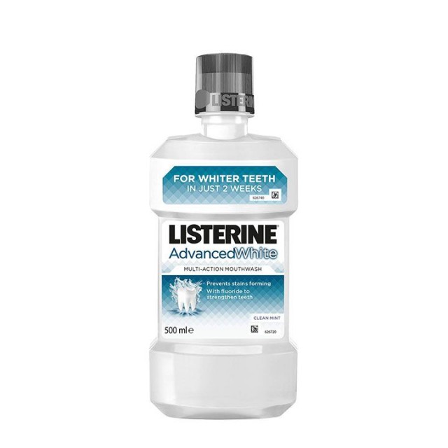 LISTERINE ADVANCED WHITE rastvor za ispiranje usta, 500ml LISTERINE ADVANCED WHITE rastvor za ispiranje usta, 500ml
