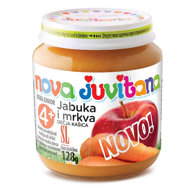 JUVITANA  JABUKA I MRKVA kašica, 128g