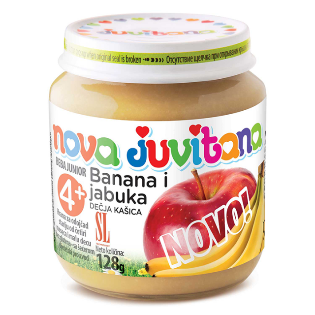 JUVITANA  BANANA + JABUKA kašica, 128g