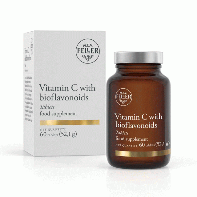 FELLER VITAMIN C WITH BIOFLAVONOIDS tablete, 60kom