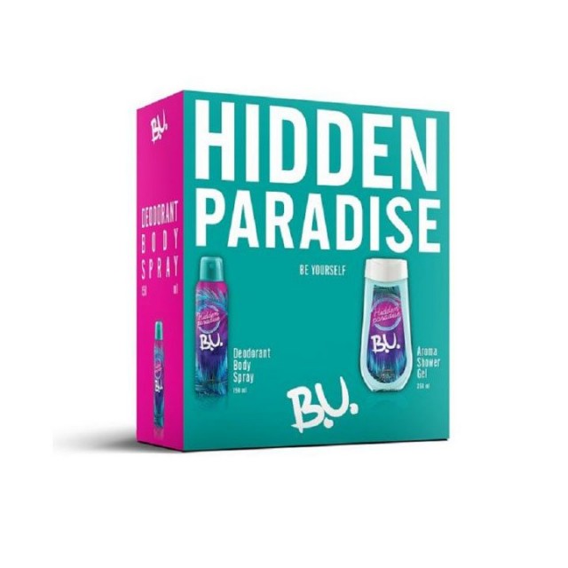 B.U. HIDDEN PARADISE set (dezodorans + gel za tuširanje)
