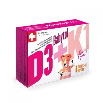 BABYTOL D3+K1 kapsule, 30kom BABYTOL D3+K1 kapsule, 30kom
