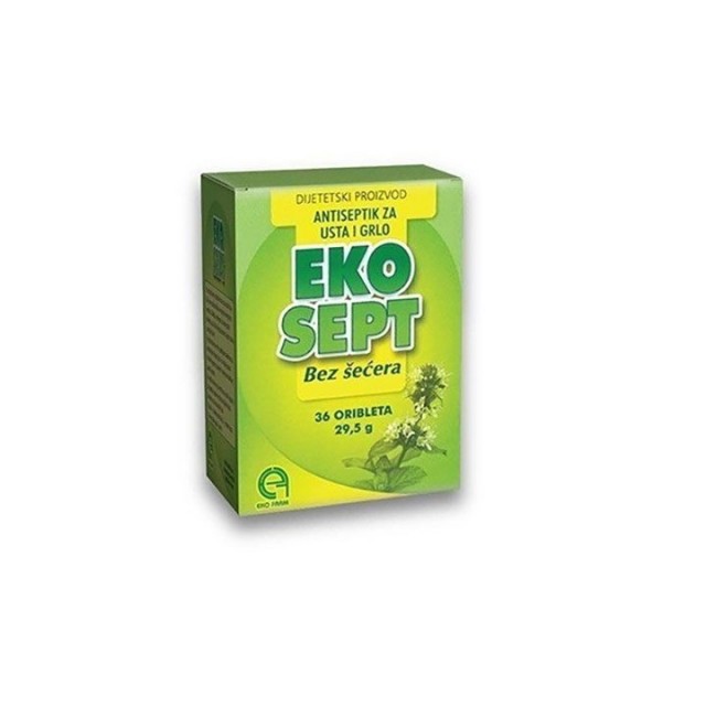 EKOSEPT oriblete bez šećera, 36kom EKOSEPT oriblete bez šećera, 36kom