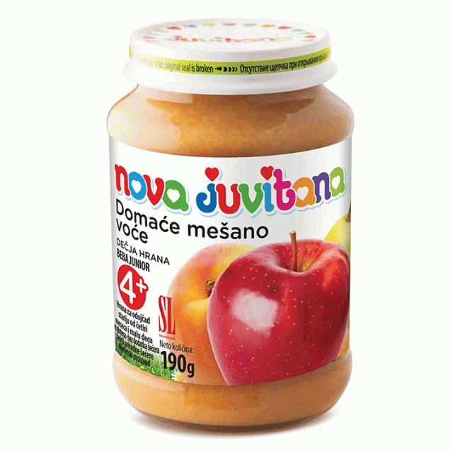 JUVITANA MEŠANO VOĆE kašica, 190g JUVITANA MEŠANO VOĆE kašica, 190g