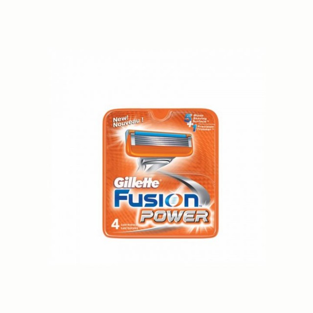 GILLETTE FUSION POWER patrone, 4kom GILLETTE FUSION POWER patrone, 4kom