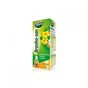 BRONHOSAN JAGORČEVINA + TIMIJAN + DIVIZMA sirup, 140ml BRONHOSAN JAGORČEVINA + TIMIJAN + DIVIZMA sirup, 140ml