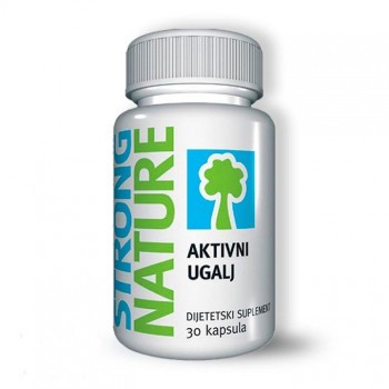 STRONG NATURE AKTIVNI UGALJ 250mg kapsule, 30kom STRONG NATURE AKTIVNI UGALJ 250mg kapsule, 30kom