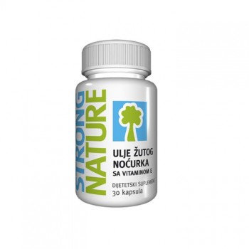 STRONG NATURE ULJE ŽUTOG NOĆURKA sa vitaminom E kapsule, 30kom STRONG NATURE ULJE ŽUTOG NOĆURKA sa vitaminom E kapsule, 30kom