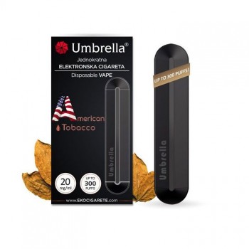 UMBRELLA AMERICAN TOBACCO 20mg jednokratna elektronska cigareta UMBRELLA AMERICAN TOBACCO 20mg jednokratna elektronska cigareta