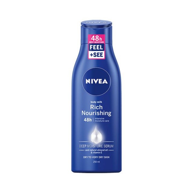NIVEA hranljivo mleko za telo, 250ml NIVEA hranljivo mleko za telo, 250ml