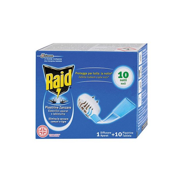 RAID aparat za komarce + 10 tableta RAID aparat za komarce + 10 tableta