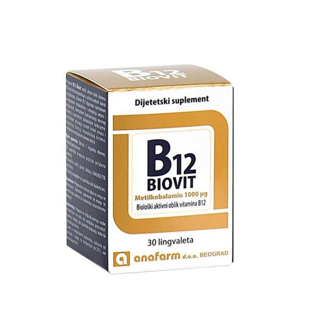 B12 BIOVIT lingvalete, 30kom B12 BIOVIT lingvalete, 30kom