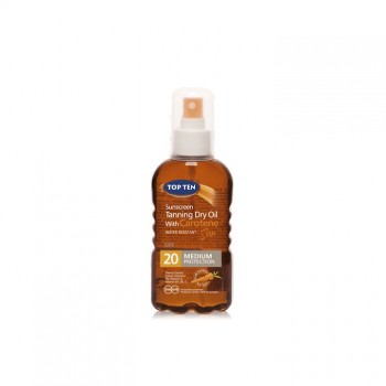 TOP TEN CAROTEN SPF20 suvo ulje za tamnjenje, 180ml TOP TEN CAROTEN SPF20 suvo ulje za tamnjenje, 180ml