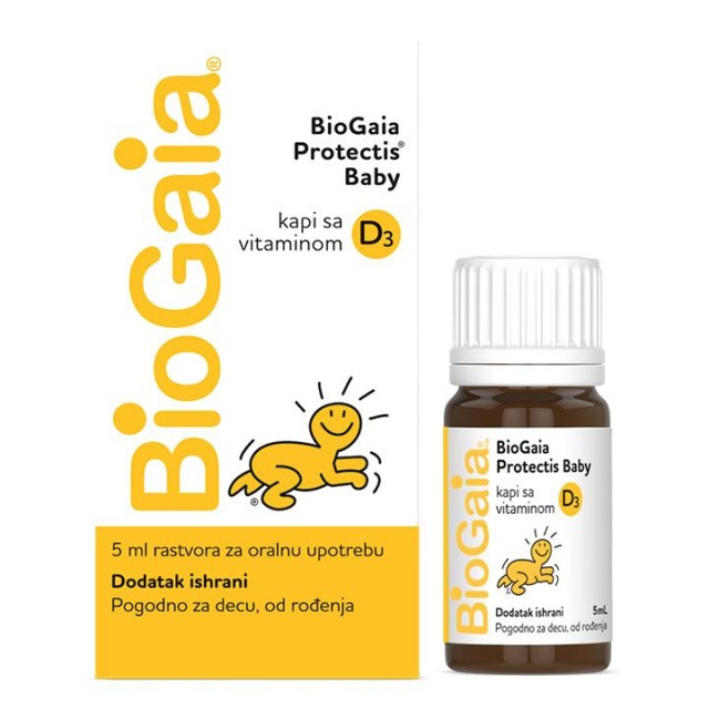 BIOGAIA + D3 kapi, 5ml BIOGAIA + D3 kapi, 5ml