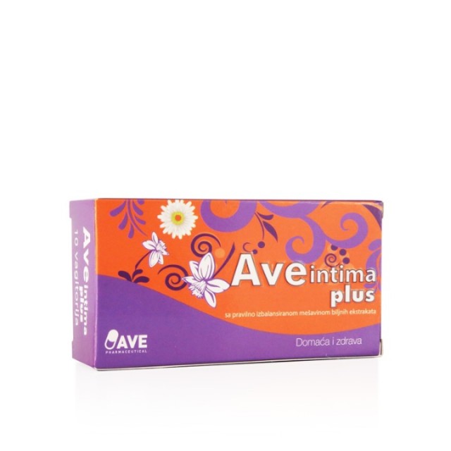 AVE INTIMA PLUS vagitorije, 10kom AVE INTIMA PLUS vagitorije, 10kom