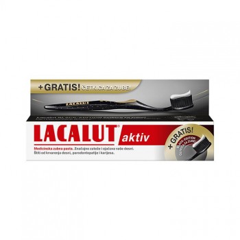 LACALUT AKTIV pasta, 75ml + četkica za zube LACALUT AKTIV pasta, 75ml + četkica za zube