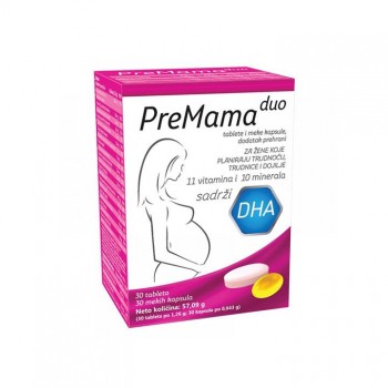 PREMAMA DUO tablete i kapsule, 30kom PREMAMA DUO tablete i kapsule, 30kom