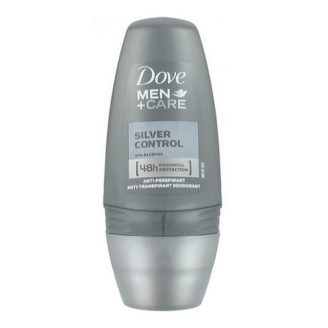 DOVE MEN SILVER CONTROL dezodorans roll-on, 50ml DOVE MEN SILVER CONTROL dezodorans roll-on, 50ml