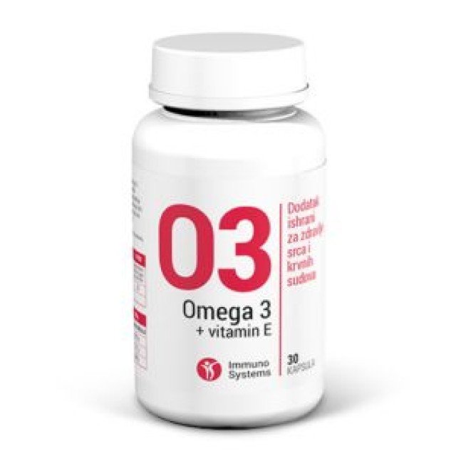 OMEGA 3 + VITAMIN E IMMUNO SYSTEMS kapsule a30 OMEGA 3 + VITAMIN E IMMUNO SYSTEMS kapsule a30