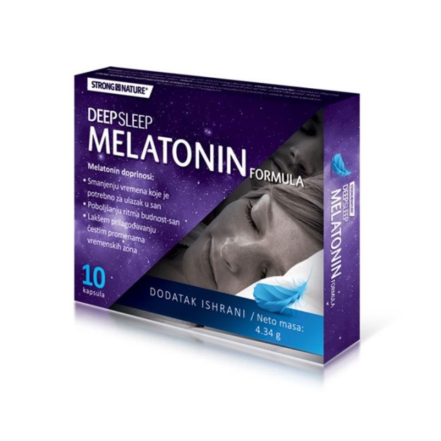 STRONG NATURE DEEP SLEEP MELATONIN kapsule, 10kom STRONG NATURE DEEP SLEEP MELATONIN kapsule, 10kom