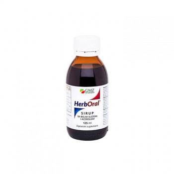 HERBORAL BELI SLEZ + ACEROLA sirup, 125ml