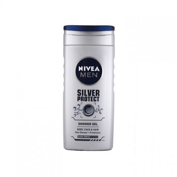 NIVEA MEN SILVER PROTECT gel za tuširanje, 250ml NIVEA MEN SILVER PROTECT gel za tuširanje, 250ml
