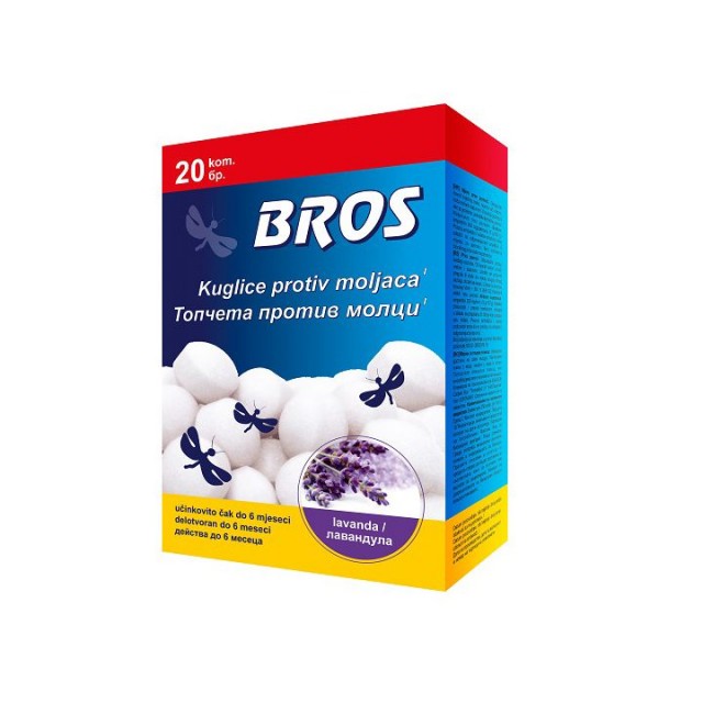 BROS PROTIV MOLJACA kuglice, 20kom BROS PROTIV MOLJACA kuglice, 20kom