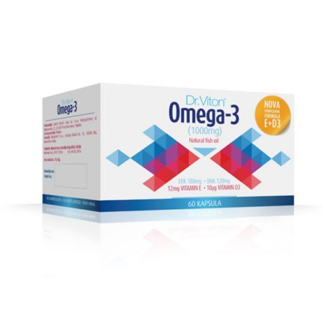 Dr.VITON OMEGA 3+ VIT E+ D3 kapsule, 60kom Dr.VITON OMEGA 3+ VIT E+ D3 kapsule, 60kom