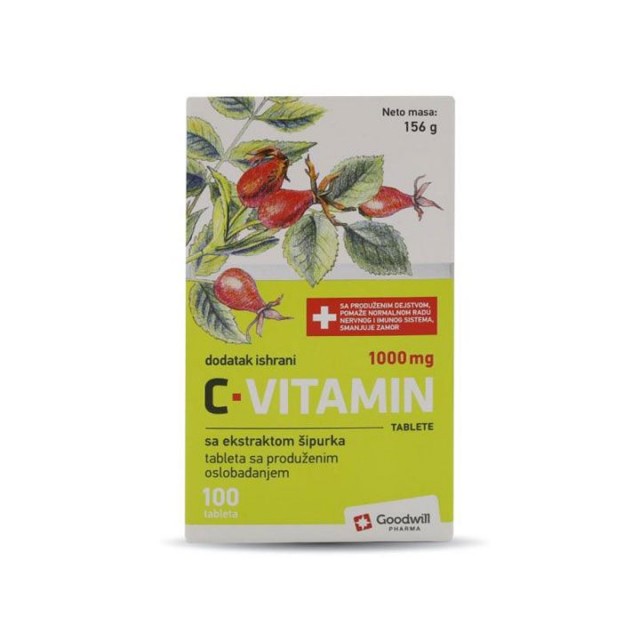 C-VITAMIN 1000mg tablete, 100kom