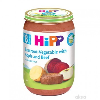 HIPP kasa krompir+jabuka+cvekla sa govedinom 220g HIPP kasa krompir+jabuka+cvekla sa govedinom 220g