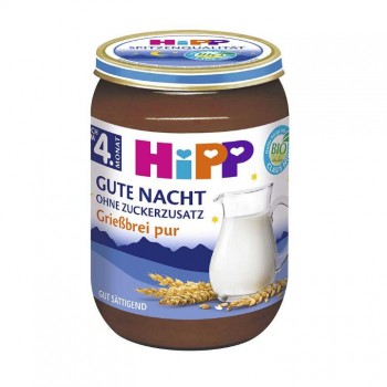 HIPP mlecna kasa za laku noc-psenicni griz 190 g