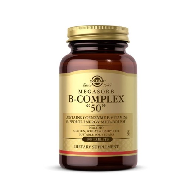 SOLGAR B-COMPLEX 50 kapsule, 100kom SOLGAR B-COMPLEX 50 kapsule, 100kom