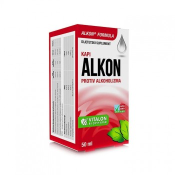 ALKON PROTIV ALKOHOLIZMA kapi, 50ml ALKON PROTIV ALKOHOLIZMA kapi, 50ml