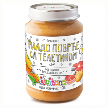 JUVITANA MLADO POVRĆE SA TELETINOM kašica, 190g 