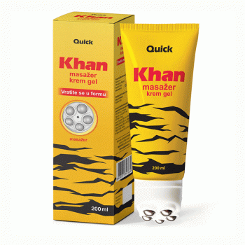 KHAN TIGER krem gel sa masažerom, 200ml
