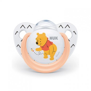 NUK DISNEY WINNIE THE POOH silikonska varalica 0-6m, 1kom NUK DISNEY WINNIE THE POOH silikonska varalica 0-6m, 1kom