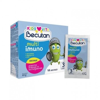 BECUTAN KIDS VITS Multi imuno prašak za rastvaranje, 14kom BECUTAN KIDS VITS Multi imuno prašak za rastvaranje, 14kom