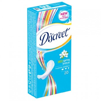 DISCREET DEO SPRING BREEZE dnevni ulošci, 20kom DISCREET DEO SPRING BREEZE dnevni ulošci, 20kom