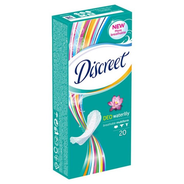 DISCREET DEO WATERLILY dnevni ulošci, 20kom DISCREET DEO WATERLILY dnevni ulošci, 20kom